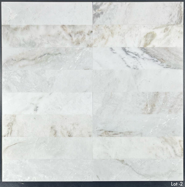 Bianco Oro 3" x 12" Pulido