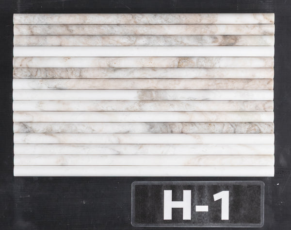 Bianco Oro Petite Pencil Molding Honed