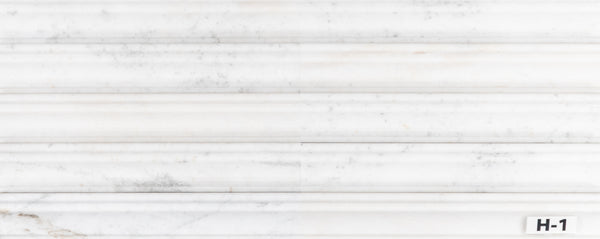Bianco Oro Capital Molding Honed