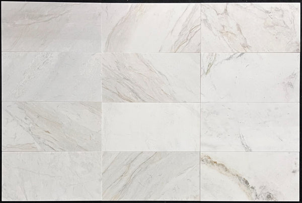 Bianco Oro 12" x 24" Pulido