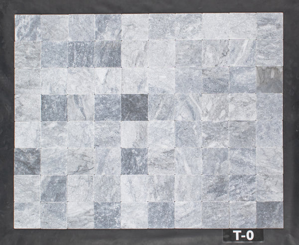 Bardiglio Nuvolato 4" x 4" Soft Tumbled