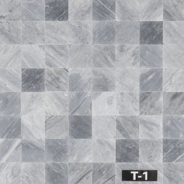 Bardiglio Nuvolato 4" x 4" Soft Tumbled