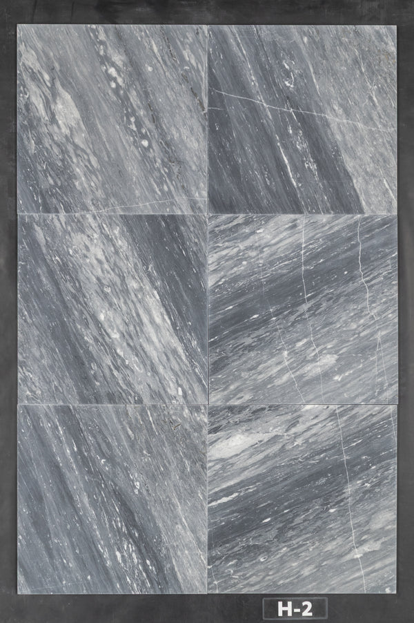 Bardiglio Nuvolato 18" x 18" Honed - Elon Tile & Stone