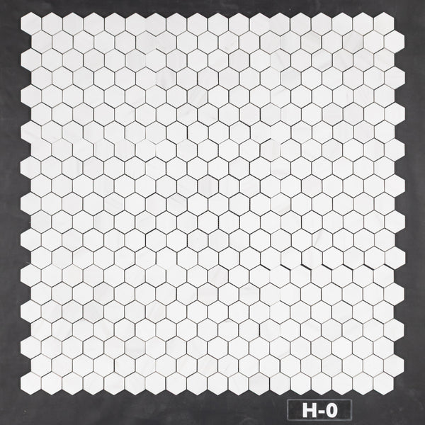 Mosaico hexagonal de dolomita de 2" pulido