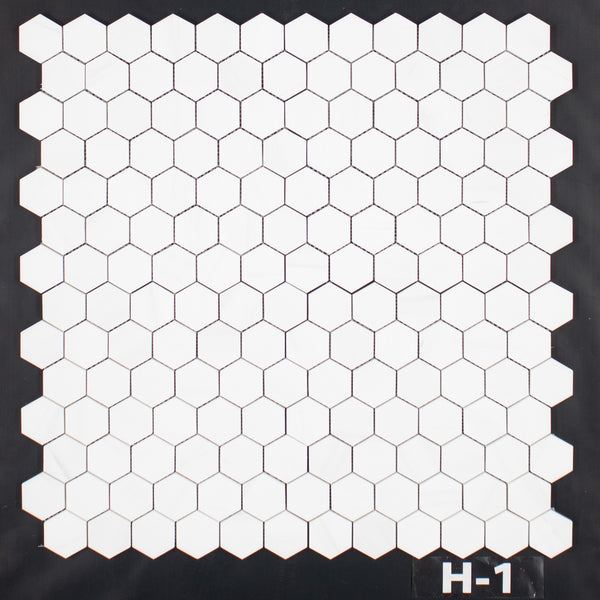 Mosaico hexagonal de dolomita de 2" pulido