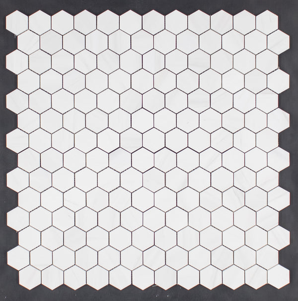 Dolomite 2" Hexagon Mosaic Honed