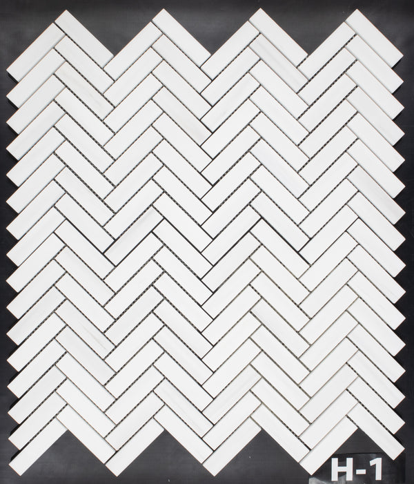 Dolomite 1" x 4" Herringbone Mosaic Honed