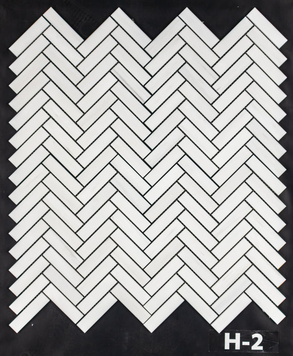 Dolomite 1" x 4" Herringbone Mosaic Honed