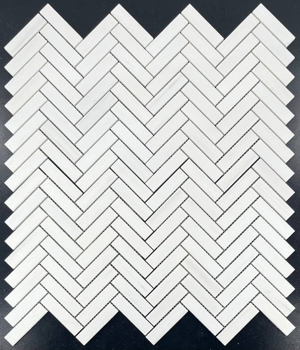 Dolomite 1" x 4" Herringbone Mosaic Honed