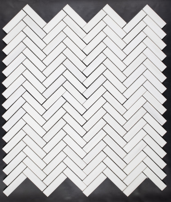 Dolomite 1" x 4" Herringbone Mosaic Honed