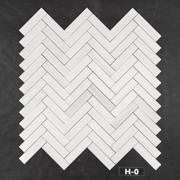 Dolomite 2" x 8" Herringbone Mosaic Honed