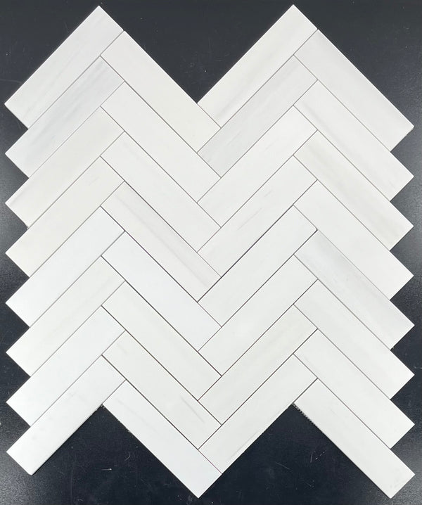 Dolomite 2" x 8" Herringbone Mosaic Honed