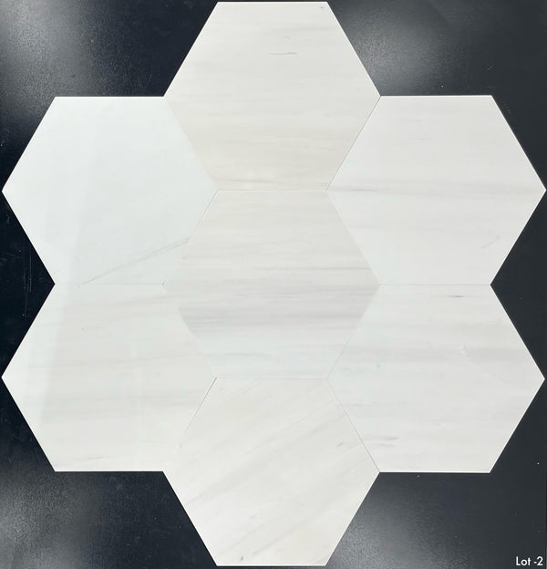 Dolomite 10 1/2" Hexagon Honed