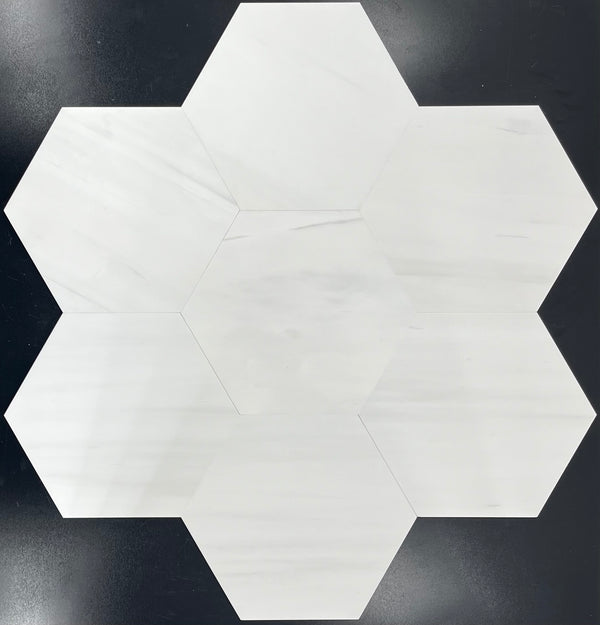 Dolomite 10 1/2" Hexagon Honed