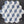 Mosaico Azul Macaubas, Azul Celeste y Blanco Thassos Trillium Pulido