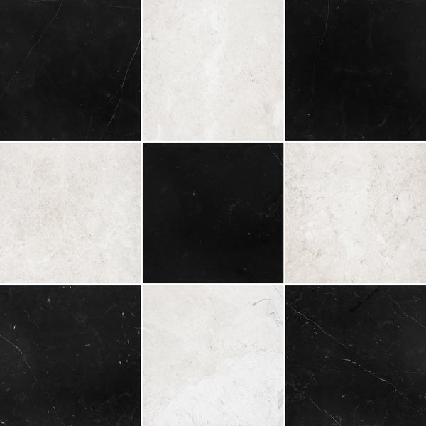 Black Marble & Alba Nova Checkerboard