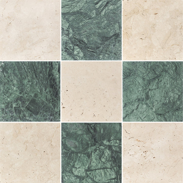 Alba Nova & Notte Verde 10" Checkerboard Tumbled