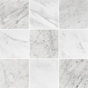 Bianco Carrara & Pearl White 10
