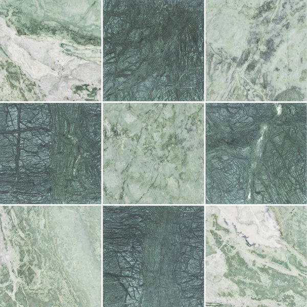 Emerald Green & Notte Verde 12" Checkerboard Honed - Elon Tile & Stone