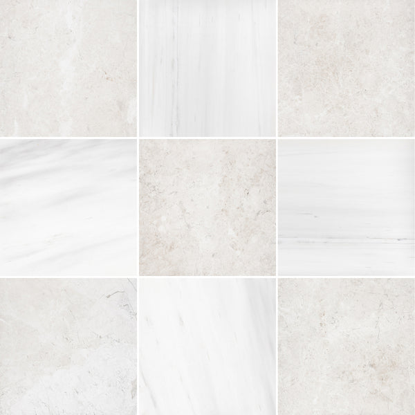 Alba Nova & Select Dolomite 12" Checkerboard Honed