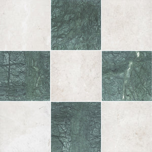 Alba Nova & Notte Verde 12" Checkerboard Honed - Elon Tile & Stone