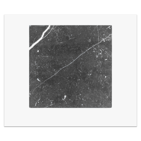 Black Marble 10" x 10 Tumbled Card