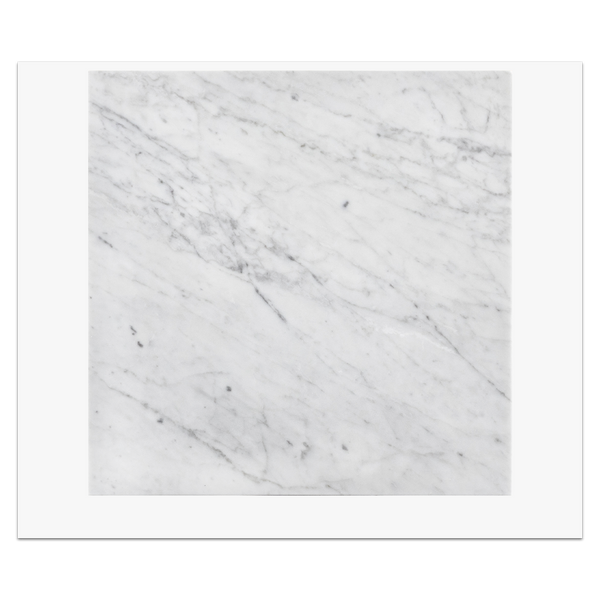 Bianco Carrara 12" x 12" Polished Card