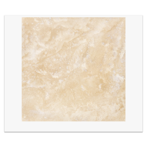 Light Ivory Travertine 12" x 12" Honed & Filled Card