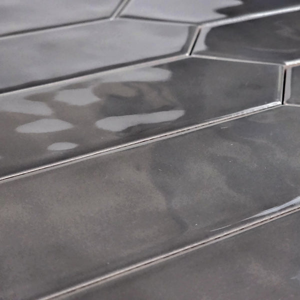 Optics Anthracite Picket Glossy - Elon Tile & Stone