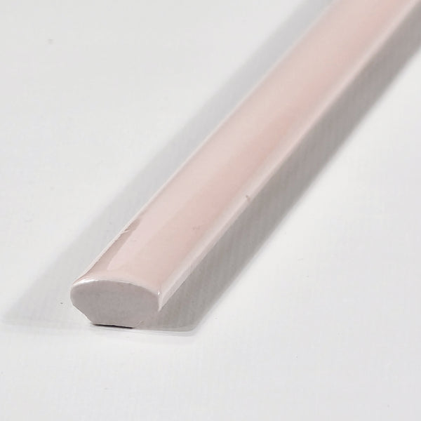 Optics Pink Quarter Round Molding Glossy - Elon Tile & Stone