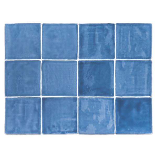 Lagos Ceramic Blue 4" x 4" Glossy