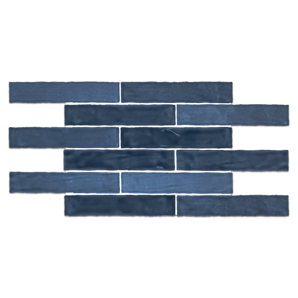 Lagos Ceramic Midnight Blue 2" x 10" Glossy