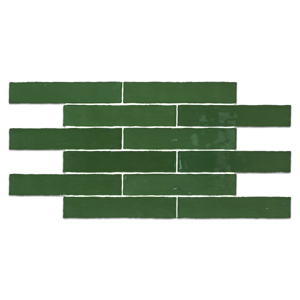 Lagos Ceramic Verde 2" x 10" Glossy
