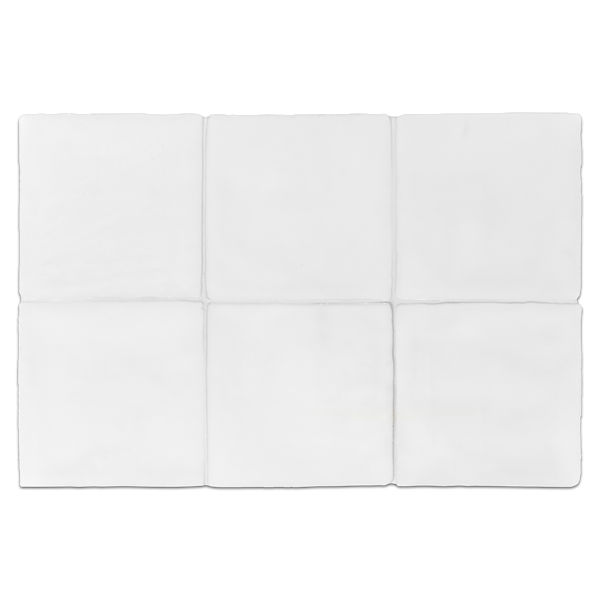 CTB404 - Lagos Ceramic White 4" x 4" Glossy Board