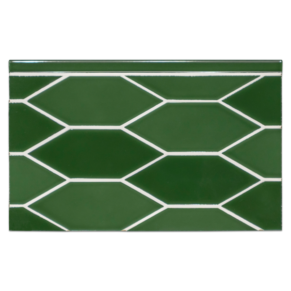 CTB486 - Lagos Ceramic Verde 2" x 6" Picket Glossy Board