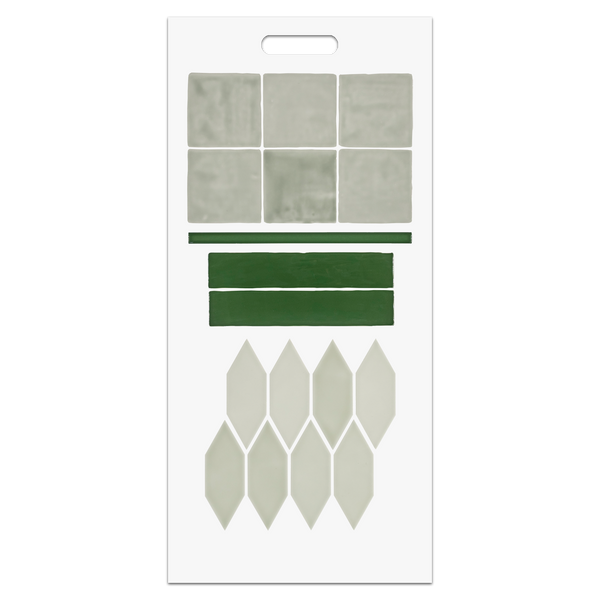 CTH-Green - Lagos Ceramic Green Colors Handheld Board