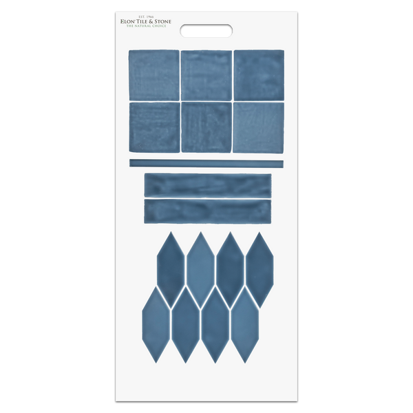 CTH450 - Lagos Ceramic Blue Handheld Board