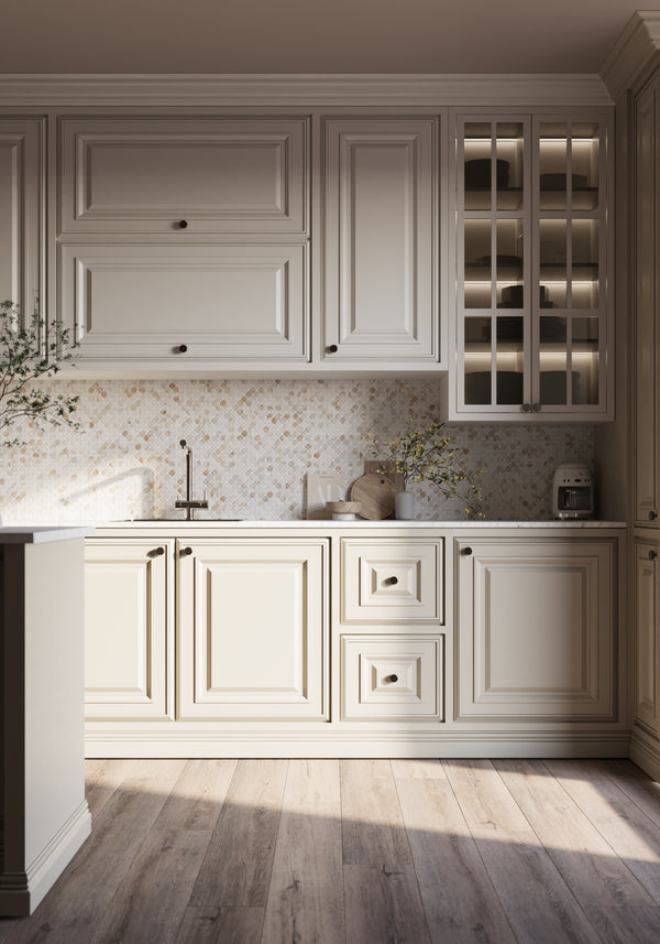 Calacatta Gold Clover Mosaic Honed