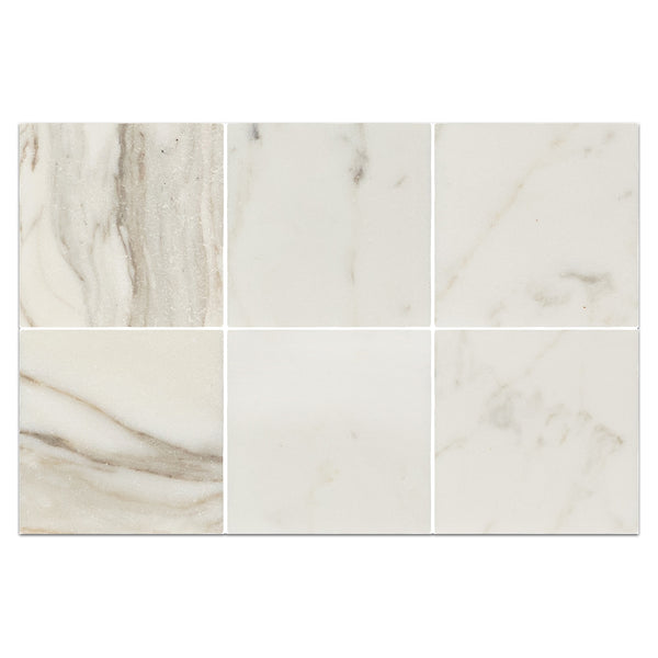 Calacatta Gold 4" x 4" Tumbled Field Board