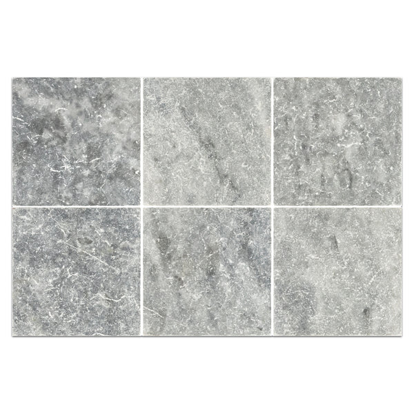 Bardiglio Nuvolato 4" x 4" Tumbled Field Board