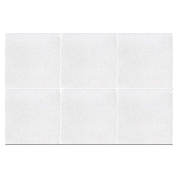 White Thassos 4" x 4" Honed Field Board