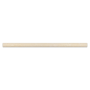 Moldura de lápiz pequeña de travertino marfil claro con corte transversal, perfeccionada y rellena