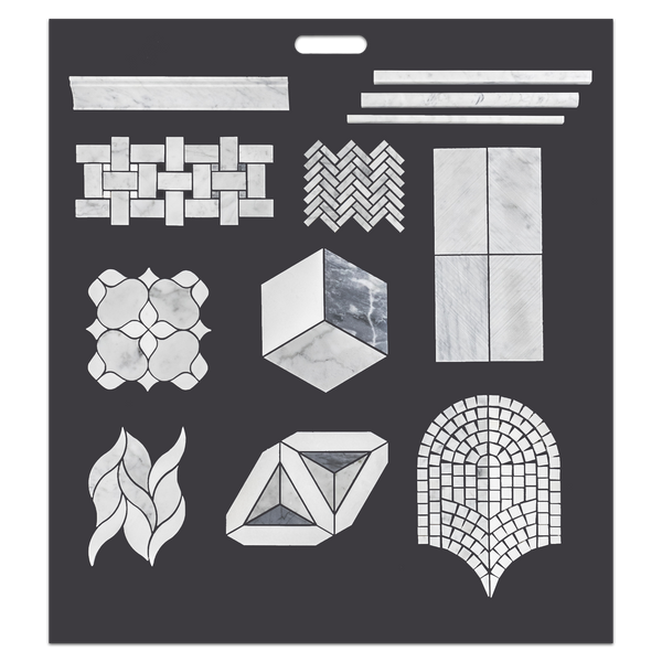 Bianco Carrara Handheld Design Board
