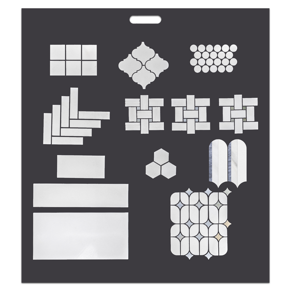 White Thassos Handheld Basic Board