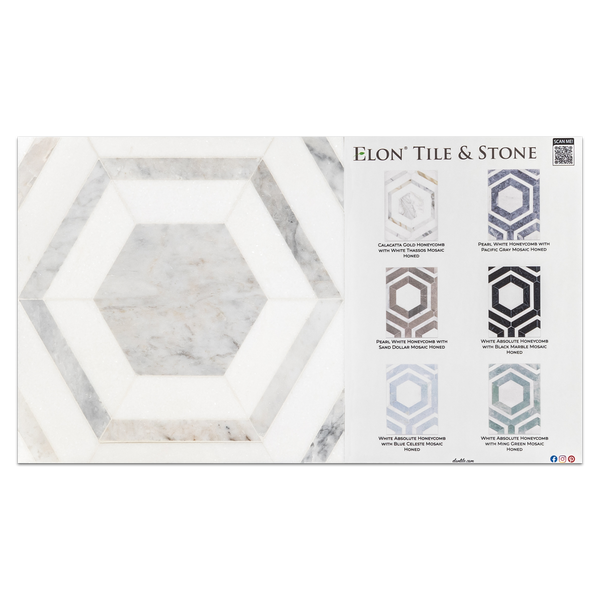 Bianco Oro Honeycomb Label Board