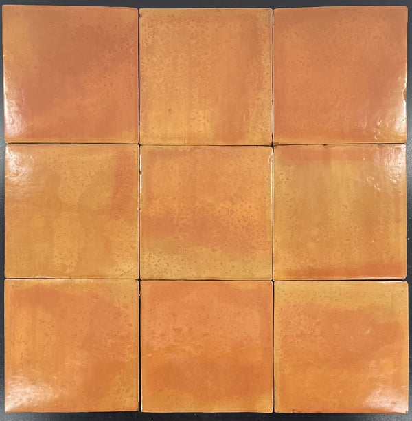 Saltillo Terracotta 8 1/2" Square Clear Semi Gloss