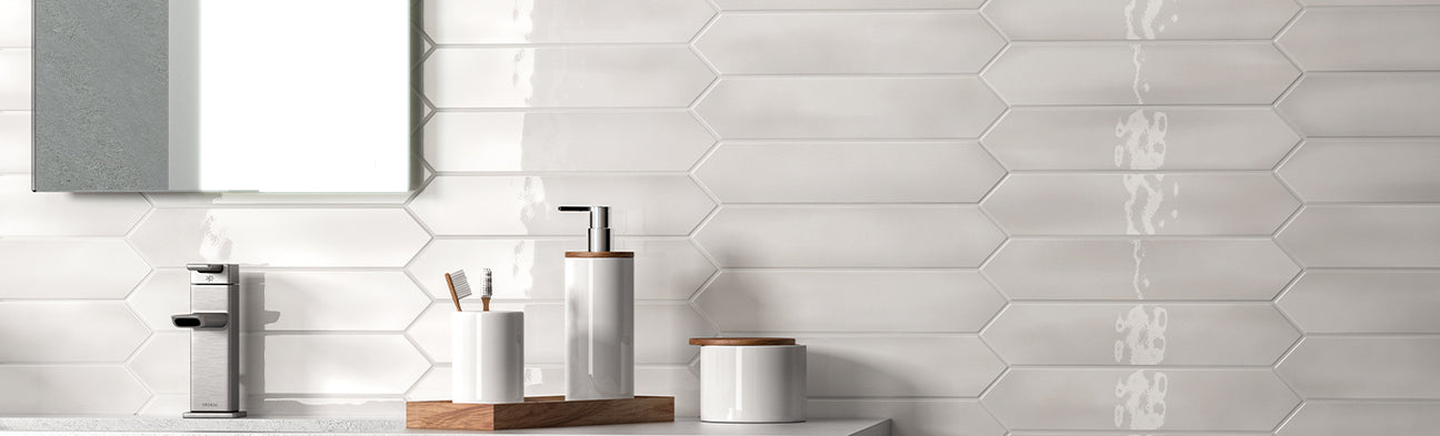 Optics White Picket Glossy – Elon Tile & Stone