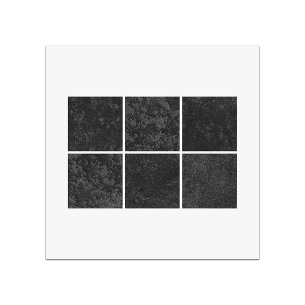 PS105 - Bali Black 2" x 2" Square Swatch Card Natural