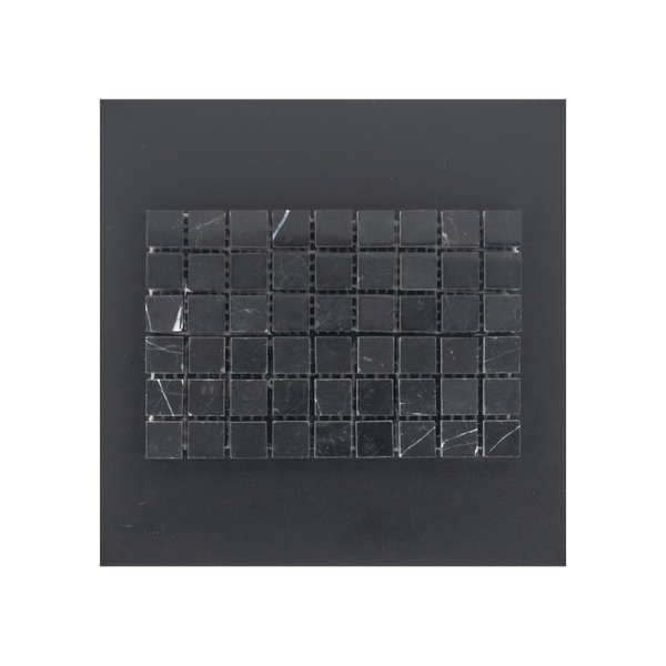 S241 - Black 5/8" Square Mosaic Polished Swatch Card