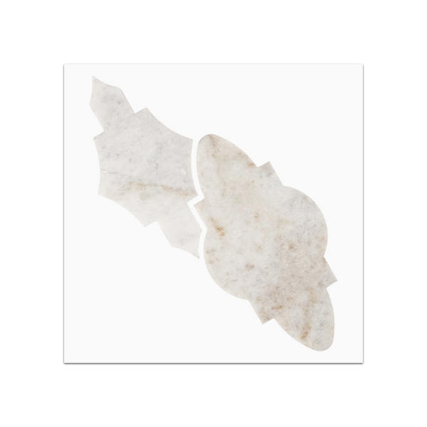 S291 - Bianco Oro Elisa Mosaic Honed Swatch Card